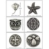 Bezelry 12 Pieces Mixed Craft Making Antique Silver Color Metal