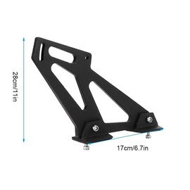 Qiilu Spoiler Mount Brackets, Universal Car CNC Aluminum Alloy Rear Wing Trunk Racing Tail Spoiler Legs Mount Brackets