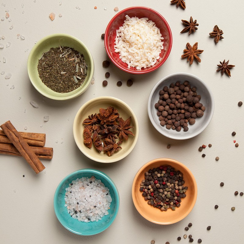 Now Designs Canyon Ceramic Pinch Bowl Set, Soy Sauce Dish,