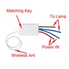 KCMYTONER Wireless Light Switch, 3 Gang Wall Switch with Receiver,
