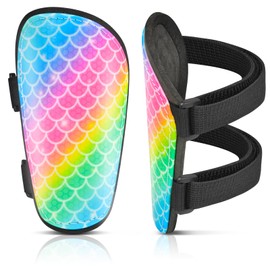 Shin Guards Soccer Kids Girls Youth, Shin Pads Shin Guard Protection Gear for 2-7 Years Old Girls for Football Games, EVA Cushion Protection Reduce Shocks and Injurie