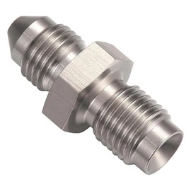 3AN Male to 3AN 3/8-24 Male Inverted Flare Stainless Steel Brake Adapter Fitting Connector