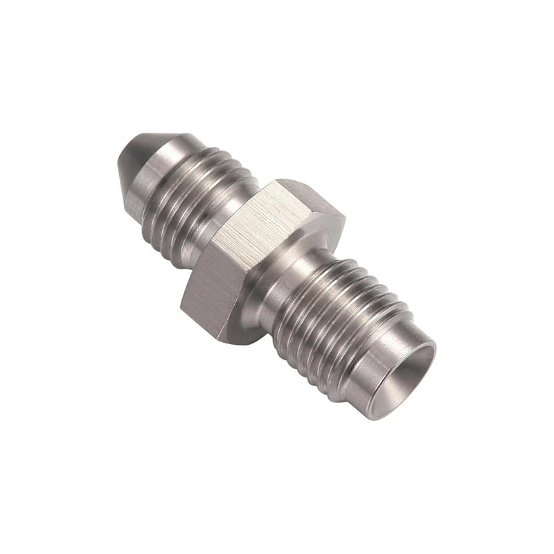 3AN Male to 3AN 3/8-24 Male Inverted Flare Stainless Steel