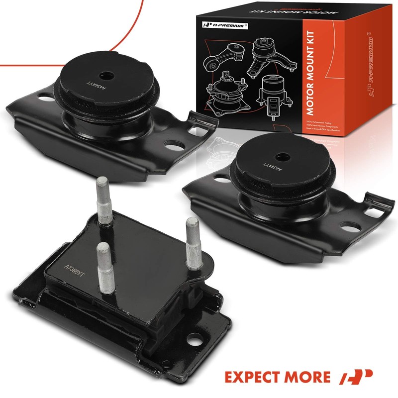 A-Premium 3PCS Engine Motor Mount and Transmission Mount Kit Compatible