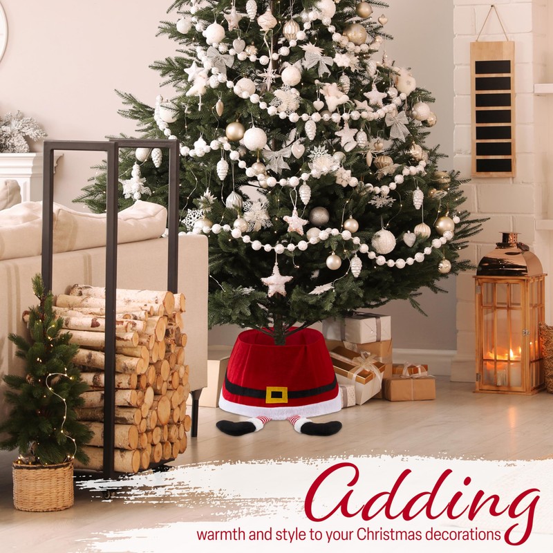 DECO EXPRESS Christmas Tree Skirt - Funny Christmas Santa Tree