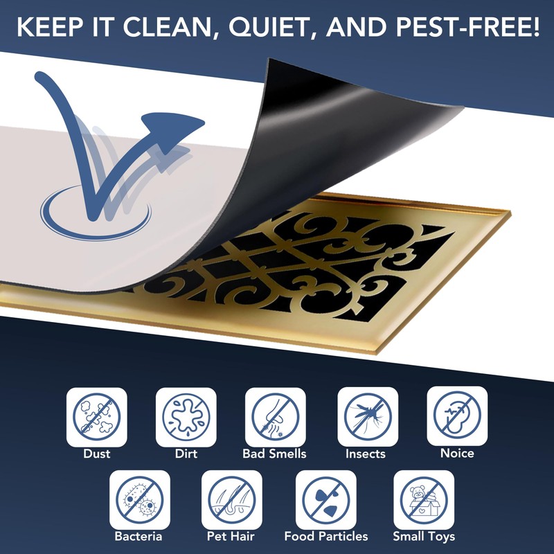 Floor Vent Cover | White | Magnetic Vent Covers –