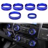 Kujunpao Air Conditioner Switch Trim Cover Aluminum Center Console Knob