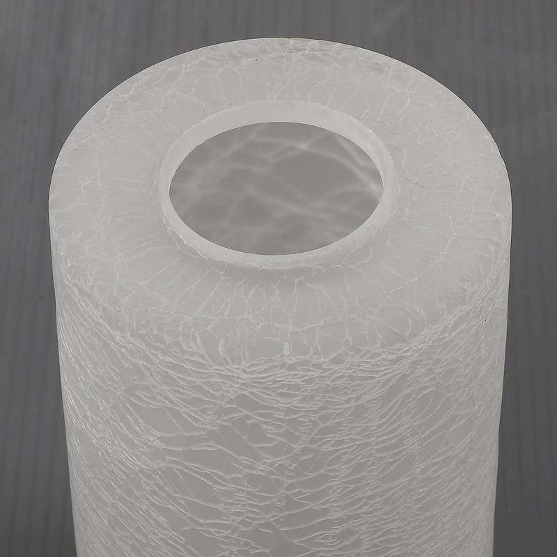 Voguad Frosted Glass Lamp Shade Replacement Crackle Texture, 1 5/8