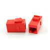 CablesOnline, 10-Pack CAT6 Female/Female RJ45 Ethernet Red Keystone Jack Coupler,