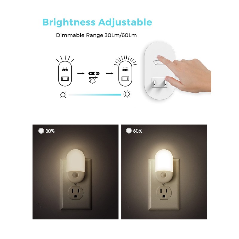 L LOHAS LED Motion Sensor Night Light, [2 Pack] Motion