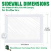 Acepic Clear Canopy Sidewalls for 10x10 Pop Up Tent, Transparent