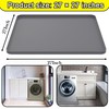 27×27inch Washer Drain Pan Silicone Mat, With Raised Edge Washing