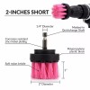 CarCarez 3 Pcs/set Drill Brush Power Scrubber Drill Attachments Cleaning