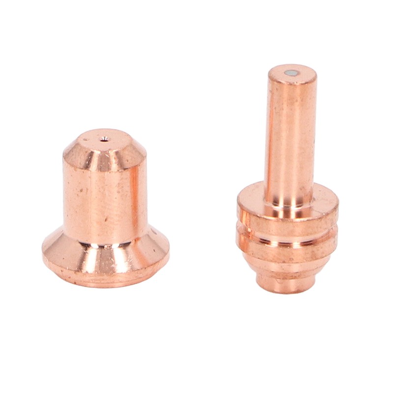 10Pcs Nozzle Electrode Kit Brass 176655 Electrode 176656 Nozzle Tip