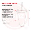 UUPZ Vasos de Plastico Reusable Set de 10, 20, 30,
