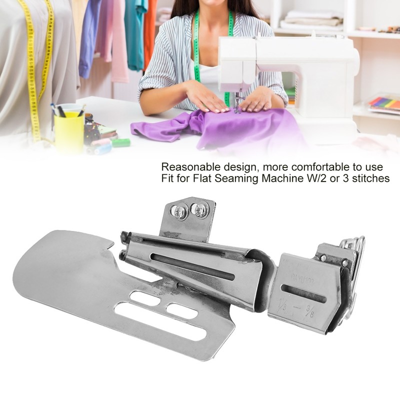 Overlock Binder Right Angle Hem Industrial Sewing Machine Folder Attachment