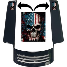 Kustom Cycle Parts Custom Photo - Design Antenna Hole Plug. Fits 2006 to 2023+ Harley Touring. Road Glide, Street Glide, Road King