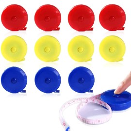 Lzymsz 12 PCS Retractable Tape Measure, Small Measuring Tape for Body Measurements w