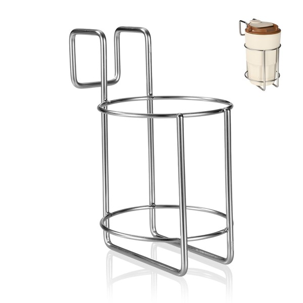 Cup Holder for Bed, 3.6x3.6x6in Metal Premium Bedside Cup Holder