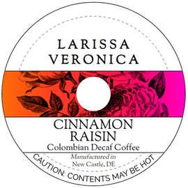 Cinnamon Raisin Colombian Decaf Coffee (Single Serve K-Cup Pods) (Gourmet, Naturally Flavored, Whole Coffee Beans) (12 pods, ZIN: 577916) - 3 Pack