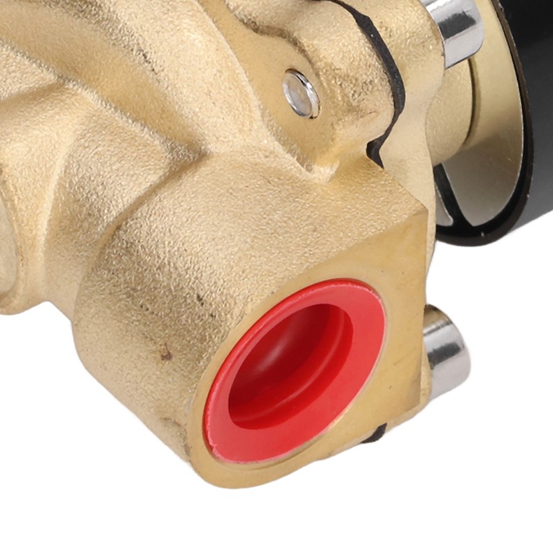 Electric Solenoid Valve Brass Structure Copper Coil 1 Way Flowing
