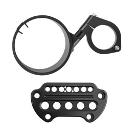 maXpeedingrods Side Mount Instrument Bracket & Speedometer Relocation Cover for Harley Sportster XL883 XL1200 1993-2020, Black