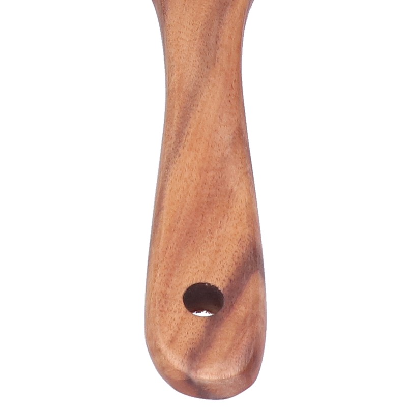2pcs Slotted Turner Spatula Simple Wooden Spatula with Long Handlefor
