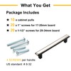 BEROSSA Nickel and Black Cabinet Pulls Brushed Nickel and Matte