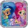 Shimmer & Shine Square Paper Plates - 9" | Multicolor