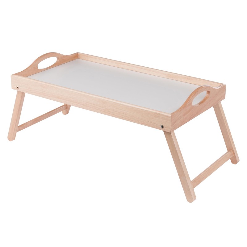 Winsome Alani Breakfast Tray Natural and White Finish