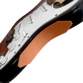 Strap-A-Joe Guitar Stability Grip - Prevents Sliding On Leg - Electric Guitar Lap Rest Holder Guitar Support Strap:_Brown_One Size Fits Most
