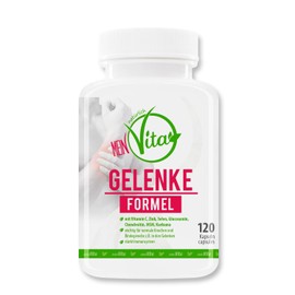Mein Vita Joint Formula – Hochdosiert – Joint Supplement with Glucosamine, Chondroitin, MSM, Turmeric – 120 Capsules (98g)
