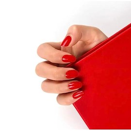Zaubernägel4Home - UV Wraps, UV Nail Foils, Gel Nail Wraps, Semi-Cured Gel Nails (Bright Red)