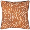 Wylder Tropics Jurong Tiger Chenille Animal Print Cushion Cover, Rust