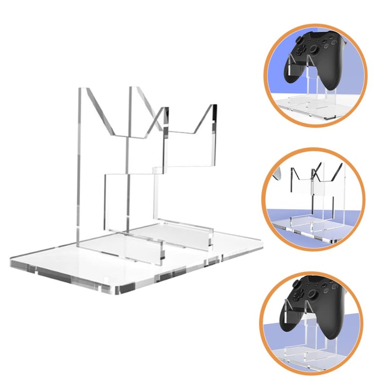 Operitacx Stable Base Game Controller Stand Acrylic Material Gaming Storage