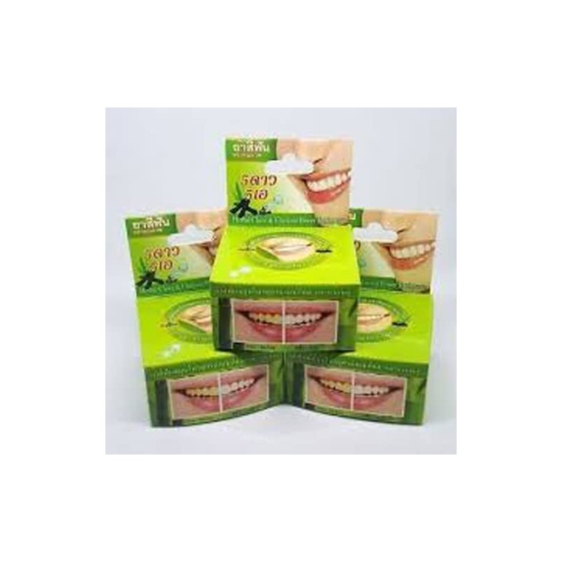 3 X Green HERB Natural Herbal Toothpaste Clove Whitening Teeth