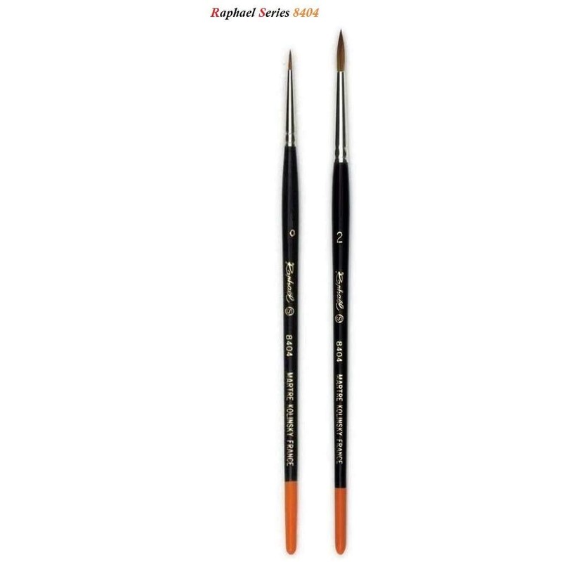 Raphael France Raphael Series 8404 Brush, Kolinsky Red Sand Brush,