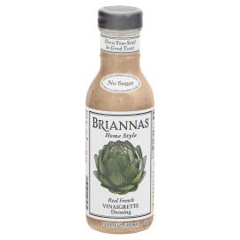 Briannas Dressing French Vinegar 12 oz (Pack of 6)