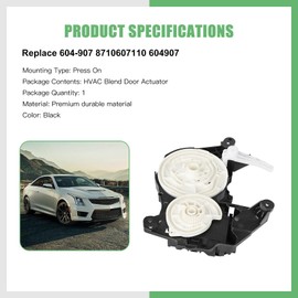 SCITOO HVAC Heater Blend Door Actuator Replacement for Toyota for Avalon 2005-2007, for Toyota for Camry 2007-2011, for Toyota for Highlander 2010-2016 604-907 - Main; Mode Actuator