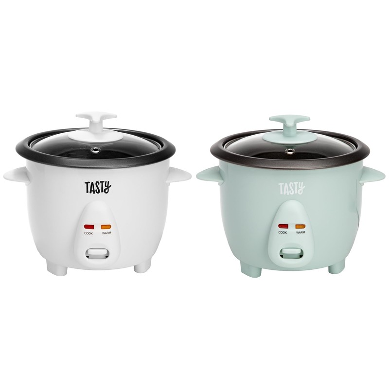 Tasty Mini Rice Cooker with Removable Nonstick Bowl and Auto