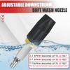 3-7 GPM High Pressure Twist Nozzle, Adjustable Downstream Soft Wash
