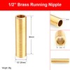 SUPERTOOL Thread Nipple 1/2" Brass Running Nipple Threaded Tube for