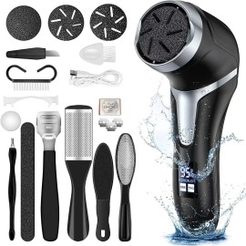 Electric Callus Remover for Feet, Rechargeable Portable Pedicure Kit With 9Heads