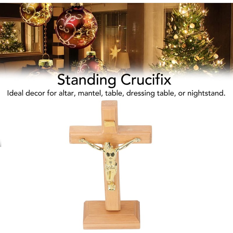 Crucifix, Catholic Crucifix Easy to Install Religious Prayer Decoration for