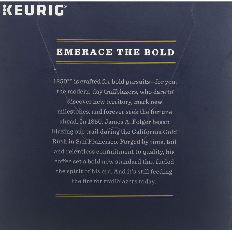 Folgers 1850 Black Gold Keurig K-Cups coffee 16 pods, pack