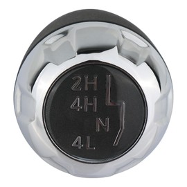 Transfer Case Shift Shifter Knob for Automatic/Manual Transmission Chrome Trim Compatible with J-eep Wrangler JK 4WD 2011 2012 2013 2014 2015 2016 2017 2018