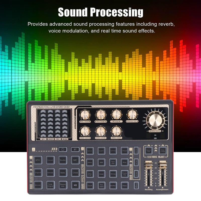 Sound Effects Board Set, Professional Portable Live Sound Card Board