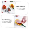 COLLBATH 3Pcs Fruit Shape Ice Molds Popsicle Maker with Lid