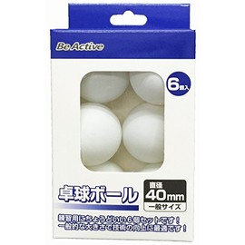 Be Active Table Tennis Ball 6P BA-6363 White