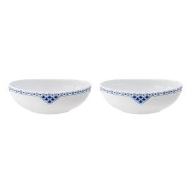 Royal Copenhagen 1058876 Princess Oval Bowl Plate, 6.1 inches (15.5 cm), Pair of 2, Wedding Gift